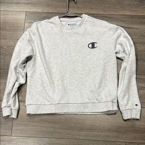 Champion Light Gray Crewneck Sweatshirt